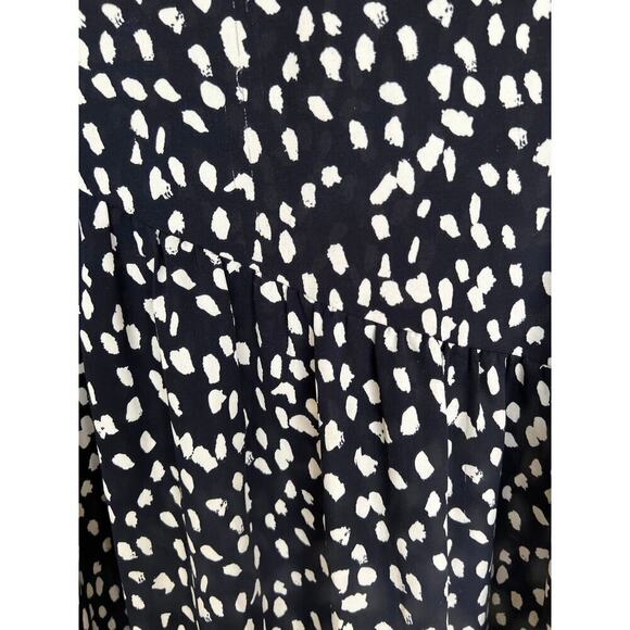 HAYDEN Anthropologie Black Animal print ultra maxi boho dress loose fit sz M - Picture 6 of 8